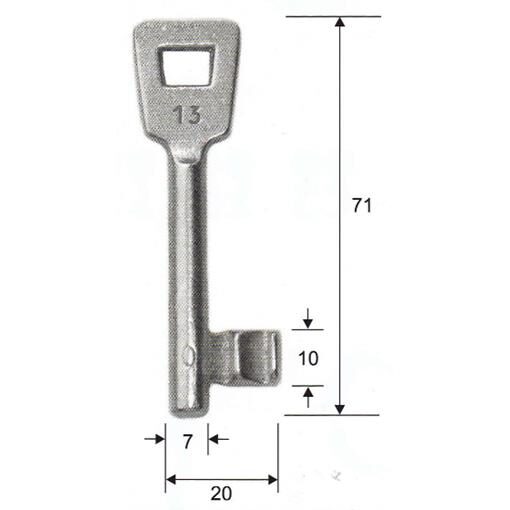 Bartschlüssel zu Schult-Schlagbaum S2466